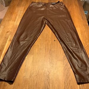 FAUX LEATHER PANTS